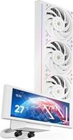 "Trofeo Vision 360 ARGB White Liquid CPU Cooler", 6,86 colių IPS LCD ekranas su 1280 x 480 raiška, magnetinis, 360 mm aušintuvas, skirtas AM5, LGA1851/1700
