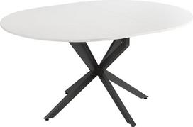 "Vicco Loyd" išplečiamas valgomojo stalas baltas/juodas 120 x 76,5 cm