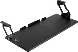"VIVO MOUNT-KB08S" didelis kompiuterio klaviatūros ir pelės padėklas su pasukamu aukščio reguliavimu, 12 nustatymų, rašymo stalčius su platforma, juodas, 27" x 11"