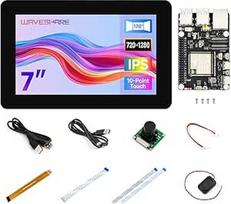 "Waveshare" ESP32-P4 modulis DEV-KIT-B, didelio našumo ESP32-P4 modulio kūrimo plokštė, pagrįsta ESP32-P4 ir ESP32-C6, palaiko "Wi-Fi 6" ir BT5/BLE, su garsiakalbiu, RPi kamera (B) ir 7 colių DSI