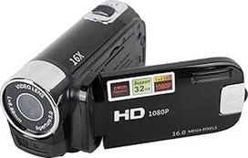 "Yosoo Health Gear" rankinė vaizdo kamera vaizdo kamera, 1080P 4K 48MP DV kamera 16x skaitmeninė vaizdo kamera 2,7 colių TFT LCD sukamas ekranas (juoda)