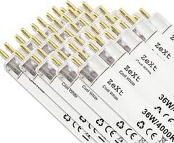 "ZeXt" liuminescencinės vamzdinės lemputės 36 W 840 4000 K neutralios neoninės lempos 120 cm T8 pakuotė, 25 vnt.