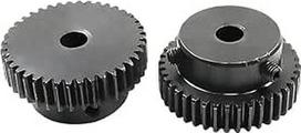 1 Stück 1M18T Stirnradbohrung 6 mm, 35 8 Ritzel Low 45# Stahlmaterial Zahnrad for Motor(6.35mm, 2pcs 1M 18 Teeth)