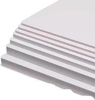 1 Stück weiße PVC-Schaumplatte - plečiama PVC plokštė meno kūriniams, parodoms(400x600x12mm)