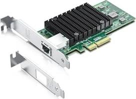 10Gtek "Intel X550-T1" 10GbE PCI-E NIC tinklo kortelė, vienas varinis RJ45 prievadas su X550-AT2 valdikliu, 10Gbit PCI Express x4 LAN adapteris, palaiko "Windows Server/Linux/ESX