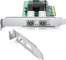 10Gb Ethernet PCIE tinklo kortelė "Intel X520-DA2", 82599ES lustas, du SFP+ prievadai, PCIe 2.0x8, 10G NIC kortelė su pusės ir viso aukščio laikikliu Palaiko "Windows 7/8/10/Linux/Vmware