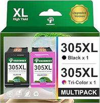 305 305XL HP 305 spausdintuvo kasetės XL, skirtos HP Envy 6020e 6020 6022 6022e 6032e 6400 6420 6432e HP DeskJet Plus 4100 4120e 4122 4122e DeskJet 2720e 2720 2720 2722e 305 Juodos spalvos