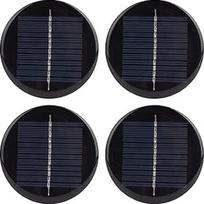 4 vnt. 6 V saulės baterija, 80 mm apvalus saulės elementas su laidu, polikristalinio silicio nešiojamoji energija "pasidaryk pats", sodo žibintai, smulkioji elektronika