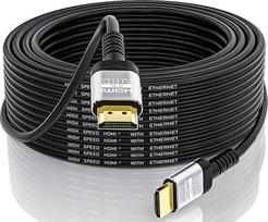4K HDMI kabelis 15 metrų | 18Gbps itin didelės spartos HDMI 2.0 kabelis ir 4K @ 60Hz HDR ARC HDCP2.2 Ethernet HDMI kabelis | UHD televizoriaus monitoriui, nešiojamajam kompiuteriui, "Xbox", PS4/PS5 ir kt.