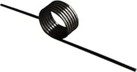 5 Stück V-förmige Torsionsfeder aus Edelstahl - 0,6 mm Drahtdurchmesser, 2/4/6 Umdrehungen, 45/90/180/240° inklusive Winkel(0.6x3x6turnsx180°)