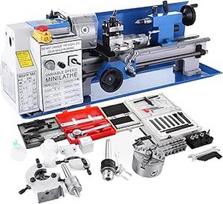 550W mini metalo tekinimo staklės 7 x 14 colių metalo stalo tekinimo staklės Tiksli lygiagreti tekinimo staklės Skaitmeninis gręžimas su kintamu greičiu