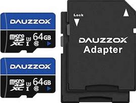 64GB Micro SD kortelės, 2 pakuotės Micro SDXC atminties kortelių, Full HD ir 4K UHD, A1 U3 C10 UHS-I, iki 85MB/s, TF kortelė išmaniajam telefonui, veiksmo kamerai, vairavimo registratoriui