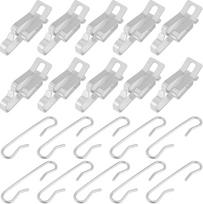 90 dalių De-Icer stogo klipai tarpinių rinkinys Šildymo kabelių klipai kabantiems lauko žibintams 44 x 13 x 12,6 mm 47 x 10 mm