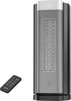 AEOCKY 3-iosios kartos ventiliatorinis šildytuvas su dirbtiniu termostatu, 1800 W PTC patalpų elektrinis šildytuvas su nuotolinio valdymo pulteliu, 70° osciliacija, netriukšmingas, saugus, nešiojamas biure, miegamajame, kambaryje