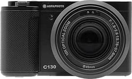 AGFA Photo Realishot C130 - Kompaktiškas fotografijos prietaisas, CMOS vaizdo kamera, 2,8 colio liečiamasis LCD ekranas, vaizdo stabilizavimas, automatinis fokusavimas, išorinė SD atmintinė, įkraunamas akumuliatorius, juodas