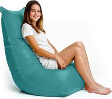 Aiire Modernus ergonomiškas dizainas itin lankstus Lycra plaunamas Bean Bag kėdė gyvenamajame kambaryje su pildymo vaikams paaugliams ar paaugliams miegamojo Bean Bag kėdė Turquoise