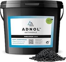 Aktyvuotos anglies granulės 20 litrų, pagamintos iš kokosų kevalų, skirtos orui valyti ir dujoms valyti, pvz., gartraukiams, CTC50, skersmuo 4 mm, A energinė klasė, galima naudoti kaip anglies filtrą