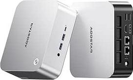 AOOSTAR MACO mini kompiuteris, MACO R7 6850H mini žaidimų kompiuteris, 24GB LPDDR5 1TB PCIe4.0 SSD, OCuLink GPU dokas + du USB4 (40Gb/s) + trys SSD lizdai, pirštų atspaudų atrakinimas, dvigubas 2,5G LAN, 4K išvestis