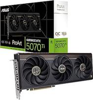 ASUS "ProArt GeForce RTX 5070 Ti OC Edition" 16GB GDDR7 turinio kūrimo vaizdo plokštė (NVIDIA Blackwell, DLSS 4, žaidimų, 2,5 lizdo, 1x C tipo USB, 1x HDMI 2.1b, 2x DisplayPort 2.1b)