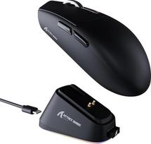 ATTACK SHARK G3PRO žaidimų pelė su magnetine įkrovimo stotele, "PixArt PAW3311" žaidimų jutiklis, "Bluetooth" / 2.4G belaidė / belaidė žaidimų pelė, 25000 DPI, biuro ir žaidėjų pelė (juoda)