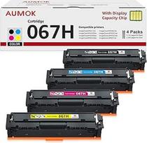 AUMOK 067H 067 tonerio kasetės rinkinys: Suderinamas su Canon 067H 067 i-SENSYS MF657Cdw MF655Cdw MF651Cw LBP631Cw LBP632Cdw LBP633Cdw MF656Cdw MF653Cdw MF654Cdw 4 pakuotės ( juoda žydra žydra geltona geltona geltona)