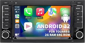 Automobilinis radijas VW Touareg Transporter T5 Multivan, Android 12 System 2G + 64G, 7 colių jutiklinis ekranas, dvigubas DIN radijo imtuvas, palaiko navigaciją Carplay Android Car Bluetooth WiFi