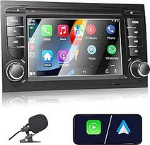Automobilinis radijo imtuvas "Audi A4 S4 RS4 2002-2008", suderinamas su belaidžiu "Apple Carplay" ir "Android Car", 7 colių radijo imtuvas su jutikliniu ekranu/Bluetooth/FM/AM/USB/DSP/RDS/Mirror Link
