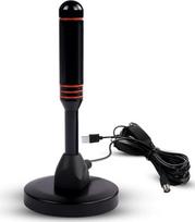 AXFEE DVBT2 antena su stiprintuvu 36Dbi+ HDTV vidinė antena televizijai, maksimali signalo kokybė dėl aliuminio šerdies, Full HD, 5 m kabelis, DVB-T2 antena, TV Freenet, TV, vidinė ir išorinė