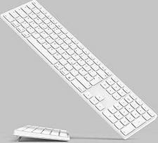Belaidė "Bluetooth" klaviatūra "Mac OS" įrenginiams - QWERTZ išdėstymas, žirkliniai klavišai tiksliam spausdinimui, įkraunama baterija, 80 dienų itin ilgas veikimo laikas, suderinama su "iMac/MacBook Pro/Mac Mini" arba