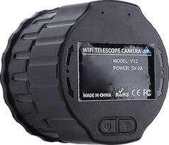 Belaidis skaitmeninis "WiFi" okuliaras, HD 4 megapikselių kamera optiniams 25 mm 50 mm teleskopams ir mikroskopams, elektroninė "WiFi" okuliarinė kamera 1,18 1,97 colio teleskopams (juoda)