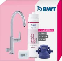 BWT AQA "Drink Pure Urban" vandens filtras, dvipusis čiaupas su C formos snapeliu ir magnio filtro kasete, geriamojo vandens filtras, filtruoja kalkes, chlorą, šviną ir varį