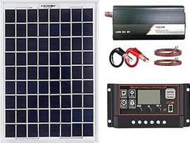 CHRISK 1000W fotovoltinių saulės kolektorių maitinimo sistema 30A40A50A60A Saulės valdiklis Wechselrichter 1000W saulės -Leistungssystem Set, 50A