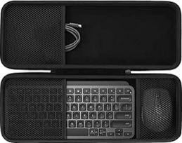 co2CREA kietas korpuso dėklas, suderinamas su "Logitech MX Keys Mini" belaidės klaviatūros ir "Anywhere 3S" / "Anywhere 3" belaidės pelės rinkiniu, tik krepšys