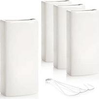 com-four® 4 x drėkintuvas šildytuvas, radiatoriaus drėkintuvas, vidinis pakabinamas, šildymo vandens garintuvas iš keramikos (baltas, vidinis pakabinamas)