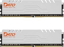 DATO 32GB RAM (16GBx2), DDR4 3200MHz su radiatoriumi, PC4-25600 CL16 1.35V 288-Pin Non-ECC UDIMM, staliniams kompiuteriams skirtas atminties modulis, skirtas žaidimams, Extreme White