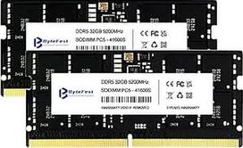 DDR5 RAM 64GB (2x32GB) 5200MHz SODIMM CL42 1.1V 262 kontaktų žaidimų atmintis nešiojamiesiems kompiuteriams