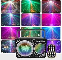 Disco Light Party Light, T207 Disco Ball, Muzikos kontroliuojama disko vakarėlių šviesa, RGB Stroboskopas Balso kontroliuojama vakarėlių šviesa su 2 m USB, skirta DJ projektoriaus žibintams RGB LED DJ šviesa barui KTV Šeimos susitikimas