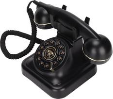 Dpofirs Senovinis telefonas, Senovinis fiksuotojo ryšio telefonas, skirtas namų biurui, kavinei, barui Senamadiškas fiksuotojo ryšio telefonas Retro fiksuotojo ryšio telefonas, skirtas namų apdailai, ornamentas