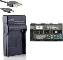 DSTE ličio jonų akumuliatorius ir "Micro USB" įkroviklis tinka "Sony NP-F550", "NP-F330", "NP-F530", "NP-F570