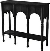 Eingangstisch, Mid Century Modern Konsolentisch 39 Zoll, Eingangs- und Wohnzimmer-Akzenttisch Konsolentisch(Black)