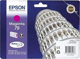 Epson 235G860 originali T79 rašalo kasetė "Pisa", WF-4630DWF WF-4640DTWF WF-5110DW WF-5190DWW WF-5620DWF WF-5690DWF WF-5190DWF WF-5690DWF, (purpurinė)