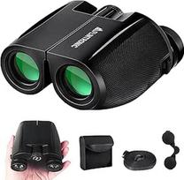 flintronic 12 x 25 kompaktiški žiūronai, HD žiūronai vaikams ir suaugusiems BAK4 HD prizmė + FMC objektyvas su dėklu, nešiojimo dirželiu, dideliu okuliaru, lengvai fokusuojami žiūronai, skirti paukščių stebėjimui, koncertams