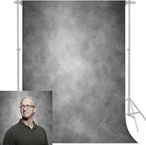 Foto fonas 5x7ft Abstraktus pilkas nuotraukų fonas Profesionalus fotografijos fonas studijos rekvizitams su strypo kišenėmis (tik fonas)