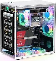 FREENOVE "Raspberry Pi 5" korpuso rinkinys "Pro" (su 1x 128GB SSD), du M.2 NVMe SSD lizdai, 5 PWM ARGB ventiliatoriai su šviesos sinchronizacija, bokštinis CPU aušintuvas, 4,3 colių jutiklinis ekranas, stereo garsiakalbiai, 3,5 mm garsas