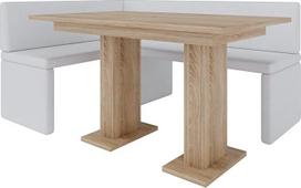 FURNISTAR "Akiko" kampinis suolas su stalu - kampinis suolo komplektas jūsų valgomajam, virtuvei, moderniai, svetainės zonai, valgomojo kampeliui. Puikiai tinka virtuvei, biurui ir priimamajam. Tvirtas ir stiprus gaminimas