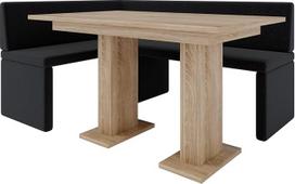 FURNISTAR "Akiko" kampinis suolas su stalu - kampinis suolo komplektas jūsų valgomajam, virtuvei, moderniai, svetainės zonai, valgomojo kampeliui. Puikiai tinka virtuvei, biurui ir priimamajam. Tvirtas ir stiprus gaminimas