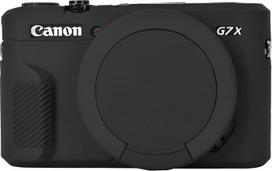 G7X Mark II kameros dėklas, silikoninis apsauginis skydelis, itin minkštas, lengvas, skirtas Canon PowerShot G7X Mark II fotoaparatui su apsauginiu skydeliu (schwarz)