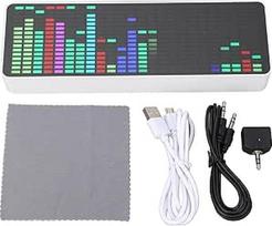 Garso spektro analizatoriaus ekranas, muzikos kalbos ritmo spektro ekranas, 20 spektro rodymo režimų, 4 laikrodžio rodymo režimai ir 2 žadintuvo funkcijos