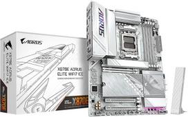 GIGABYTE X870E AORUS Elite WIFI7 Ice pagrindinė plokštė - palaiko AMD Ryzen 9000 procesorius, skaitmeninis 16+2+2 fazių VRM, iki 8200 MHz DDR5 (O.C.), 3x PCIe 5.0 + 1x PCIe 4.0, "Wi-Fi 7", 2,5GbE LAN