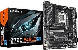 GIGABYTE Z790 Eagle pagrindinė plokštė - palaiko 14 kartos "Intel Core" procesorius, 12+1+1+1 fazių VRM, iki 7600 MHz DDR5 (OC), 3xPCIe 4.0 M.2, 2.5GbE LAN, USB 3.2 Gen 2